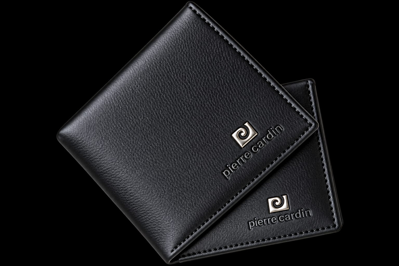 Picture of Premium 100% Genuine Cow Leather Trifold Wallet Vintage Multi-Card Slot With Coin Pocket Black Export Quality Money Bag For Men