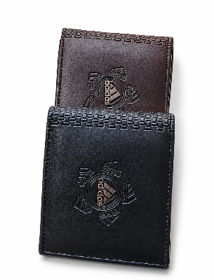 Picture of Premium 100% Genuine Cow Leather Trifold Wallet Vintage Multi-Card Slot With Coin Pocket Black Export Quality Money Bag For Men