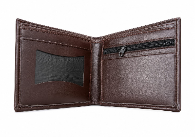 Picture of Premium 100% Genuine Cow Leather Trifold Wallet Vintage Multi-Card Slot With Coin Pocket Black Export Quality Money Bag For Men