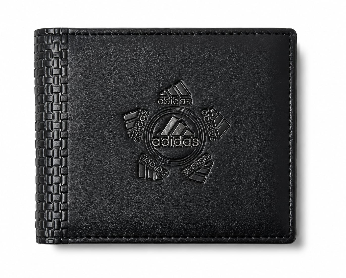Picture of Premium 100% Genuine Cow Leather Trifold Wallet Vintage Multi-Card Slot With Coin Pocket Black Export Quality Money Bag For Men