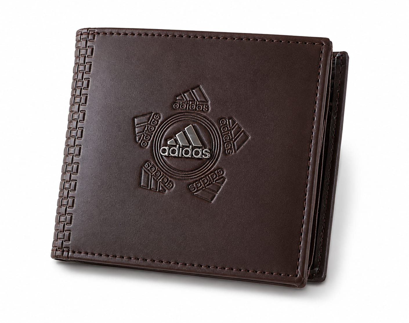 Picture of Premium 100% Genuine Cow Leather Trifold Wallet Vintage Multi-Card Slot With Coin Pocket Black Export Quality Money Bag For Men