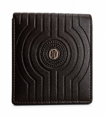 Picture of Premium 100% Genuine Cow Leather Trifold Wallet Vintage Multi-Card Slot With Coin Pocket Black Export Quality Money Bag For Men