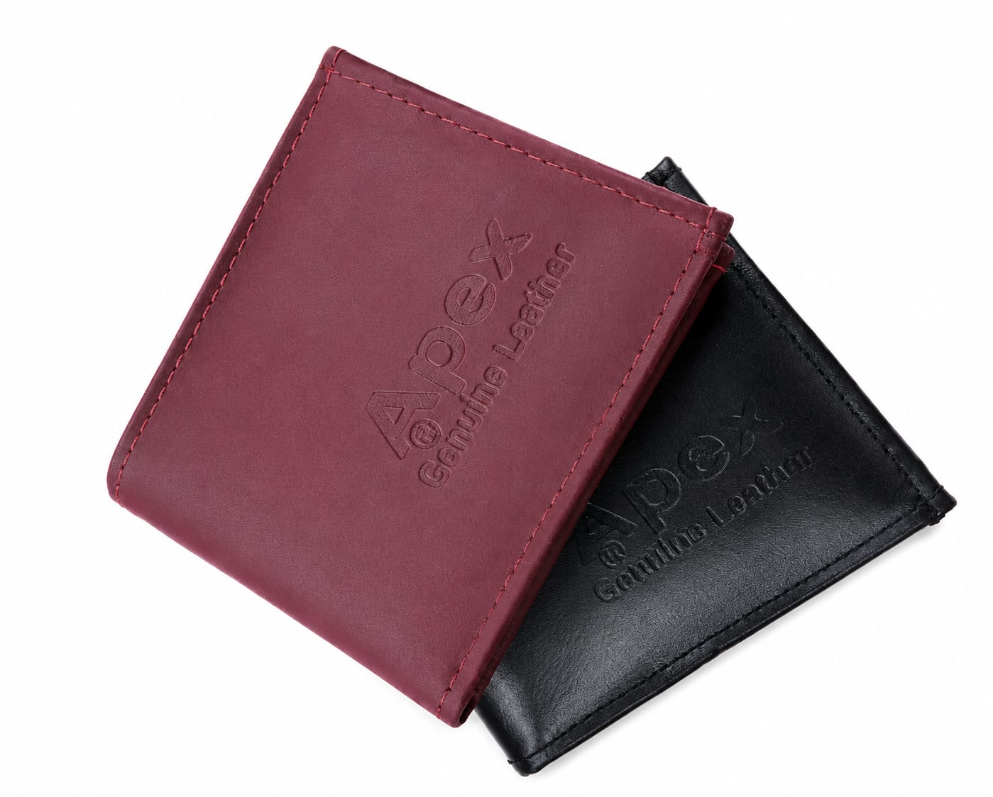 Picture of Premium 100% Genuine Cow Leather Trifold Wallet Vintage Multi-Card Slot With Coin Pocket Black Export Quality Money Bag For Men