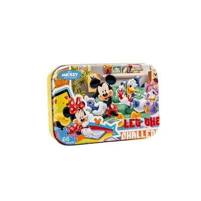 Picture of Mickey Mouse 66-Piece Jigsaw Puzzle in Metal Box