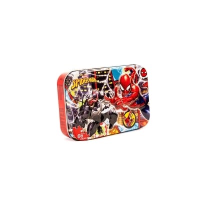 Picture of Marvel Spider-Man 66-Piece Jigsaw Puzzle in Metal Box