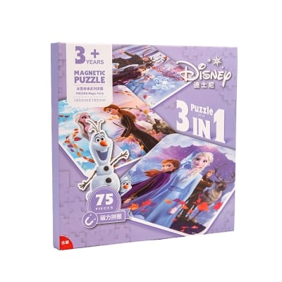 Picture of Frozen II Magnetic Tri-Fold Jigsaw Puzzle (20+25+30 Pieces)
