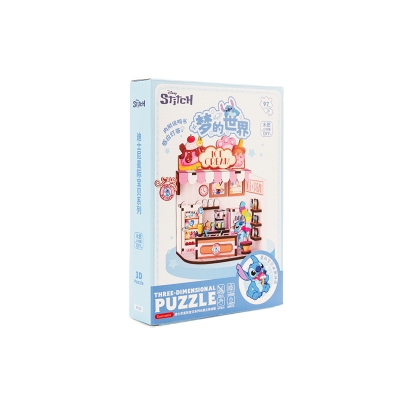 Picture of Disney Stitch 3D Wooden Puzzle (Ice Cream Shop/Touch Control)