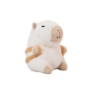 Picture of MUMUSO Bangladesh 23 cm Plush Toy (White Capybara with Brown Backpack)