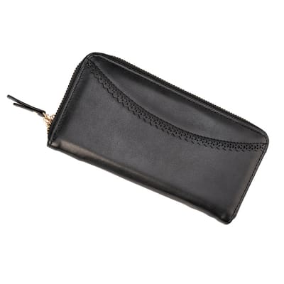 Picture of Long Zippered Wallet with Lace (Black)