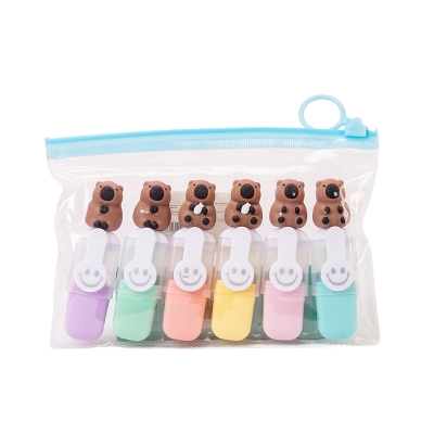 Picture of Mini Highlighters Set (6 Colors/Cute Capybara)