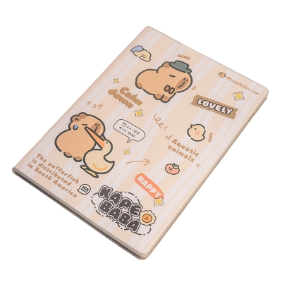 Picture of B5 Notebook with Cover (Cute Capybara)
