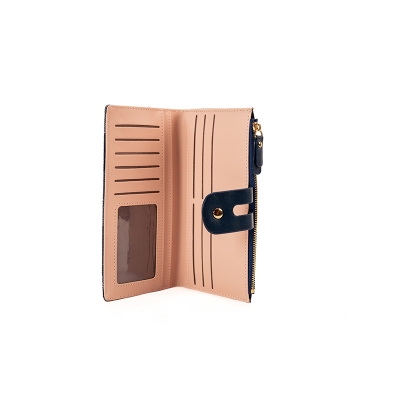 Picture of Long Denim Bifold Wallet (Dark Blue)