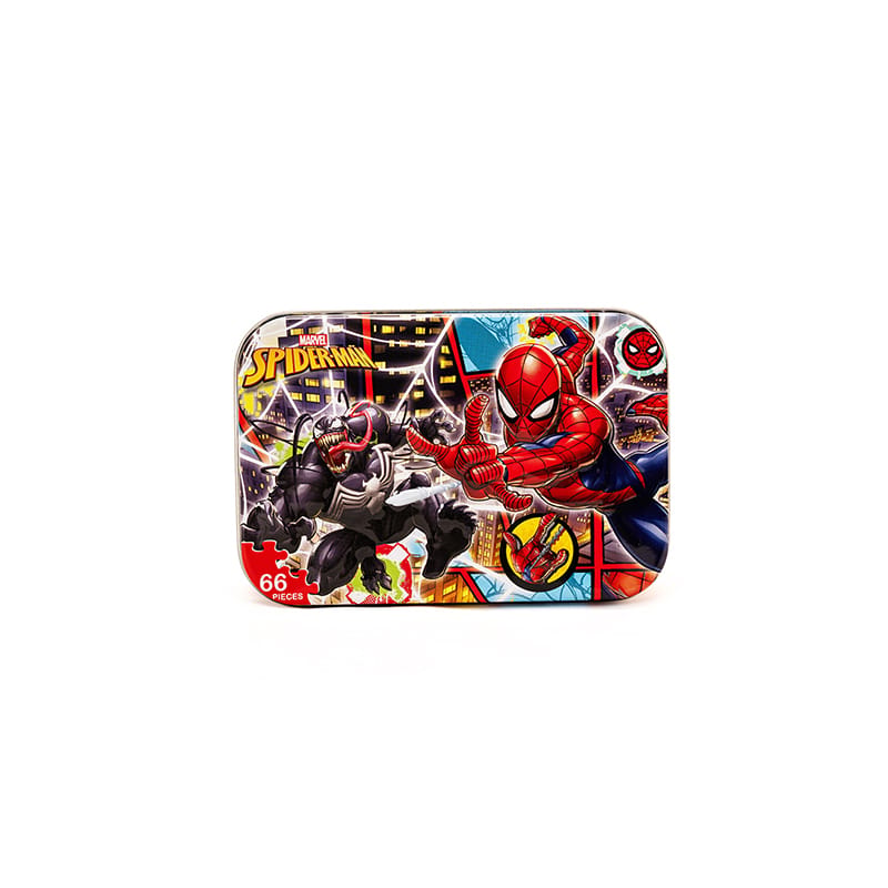 Picture of Marvel Spider-Man 66-Piece Jigsaw Puzzle in Metal Box