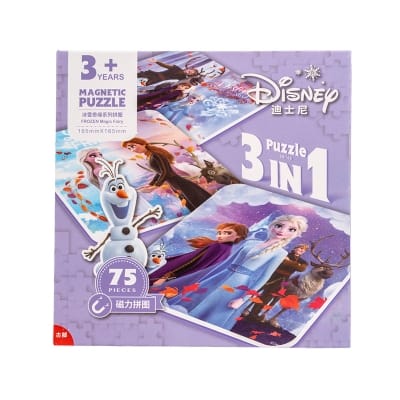 Picture of Frozen II Magnetic Tri-Fold Jigsaw Puzzle (20+25+30 Pieces)