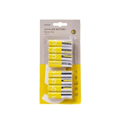 Picture of MUMUSO Bangladesh 8 Pack Mercury Free Aa Alkaline Battery  Yellow