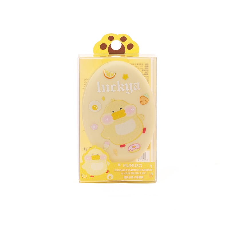 Picture of MUMUSO Bangladesh Foldable Cartoon Mirror & Hairbrush 2 In 1 Yellow