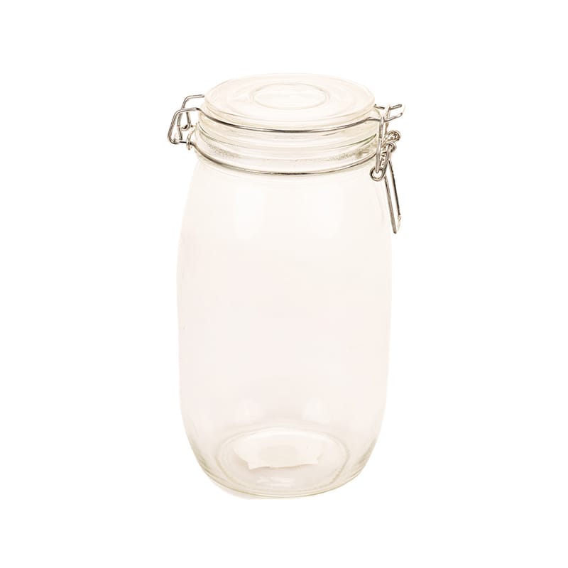Picture of Airtight Glass Jar with Hinged Lid (500 ml)