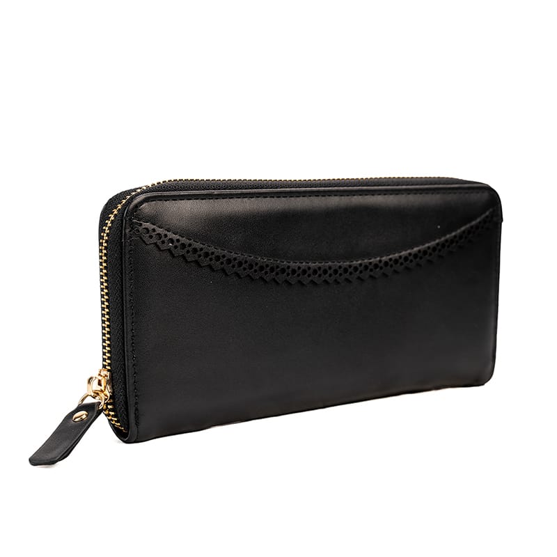 Picture of Long Zippered Wallet with Lace (Black)