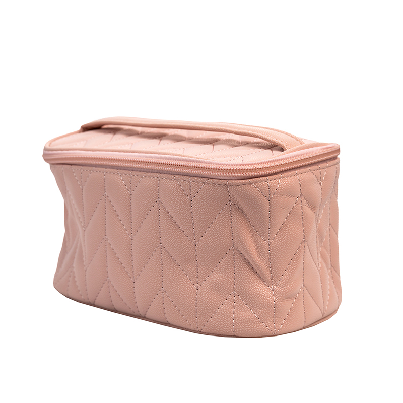 Picture of Herringbone Cosmetic Case-Pink