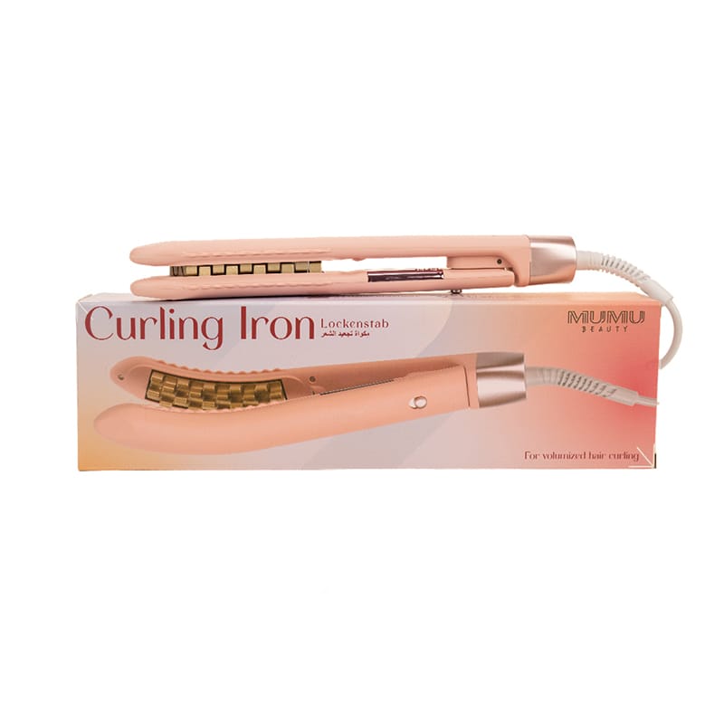 Picture of Arc-Shaped Volumizing Curling Iron (Pink/US Plug)