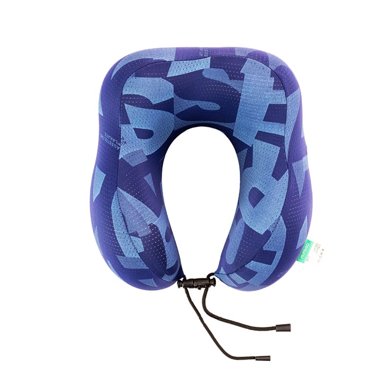 Picture of Cooling Memory Foam U-Shaped Neck Pillow (Hump Design/Navy Blue)