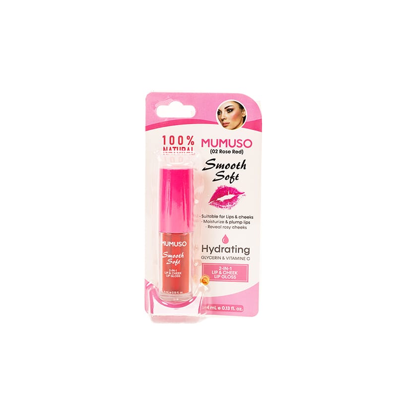 Picture of MUMUSO Bangladesh Lip & Cheek Lip Gloss (02 Rose Red)