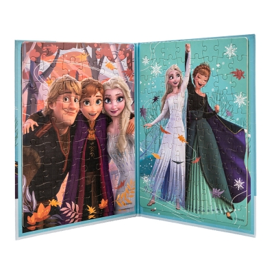 Picture of 33DF0808 2-Fold Magnetic Jigsaw Puzzles (Frozen -2/54+80 Pcs)