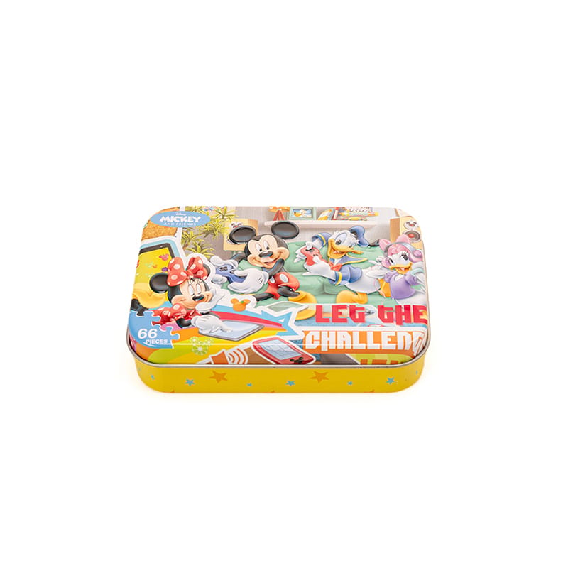 Picture of Mickey Mouse 66-Piece Jigsaw Puzzle in Metal Box