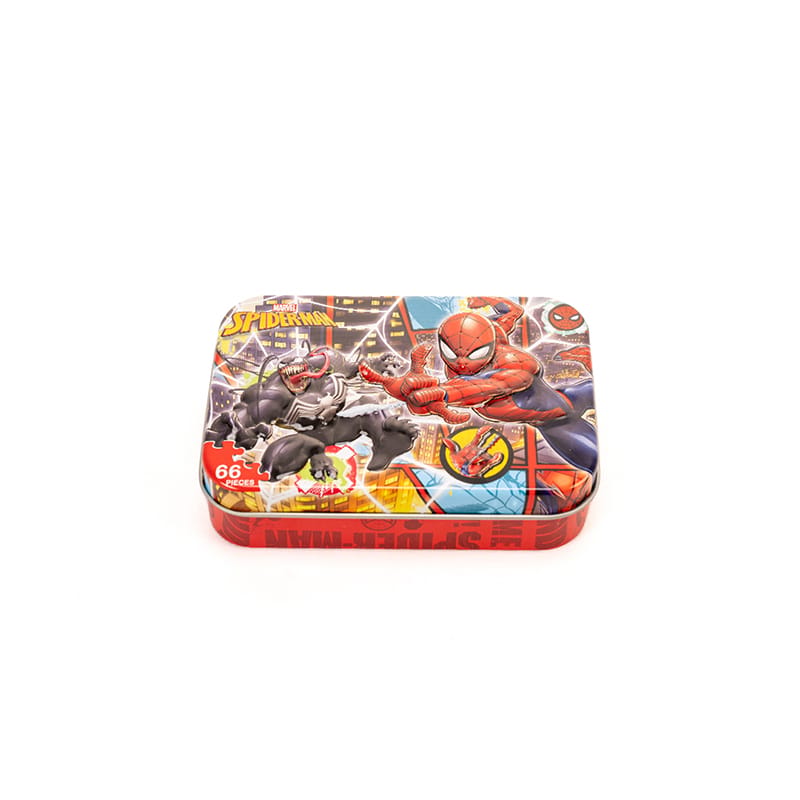 Picture of Marvel Spider-Man 66-Piece Jigsaw Puzzle in Metal Box