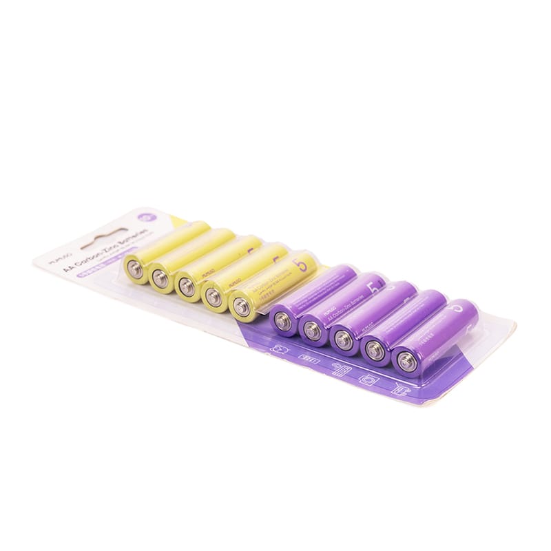 Picture of MUMUSO Bangladesh AA Carbon Zinc Battery   Yellow & Purple (10 Pack)