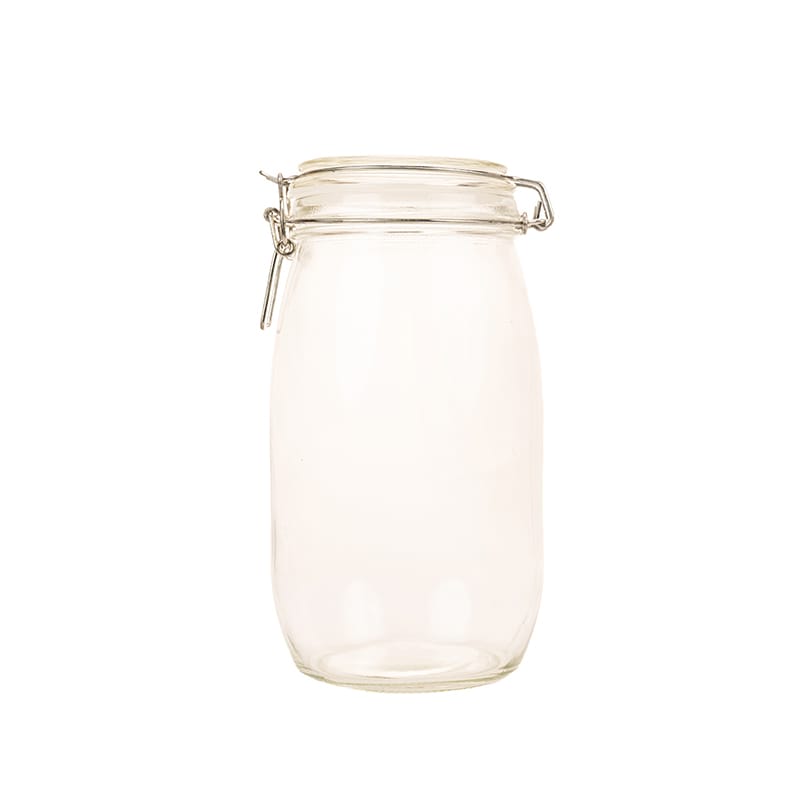 Picture of Airtight Glass Jar with Hinged Lid (500 ml)