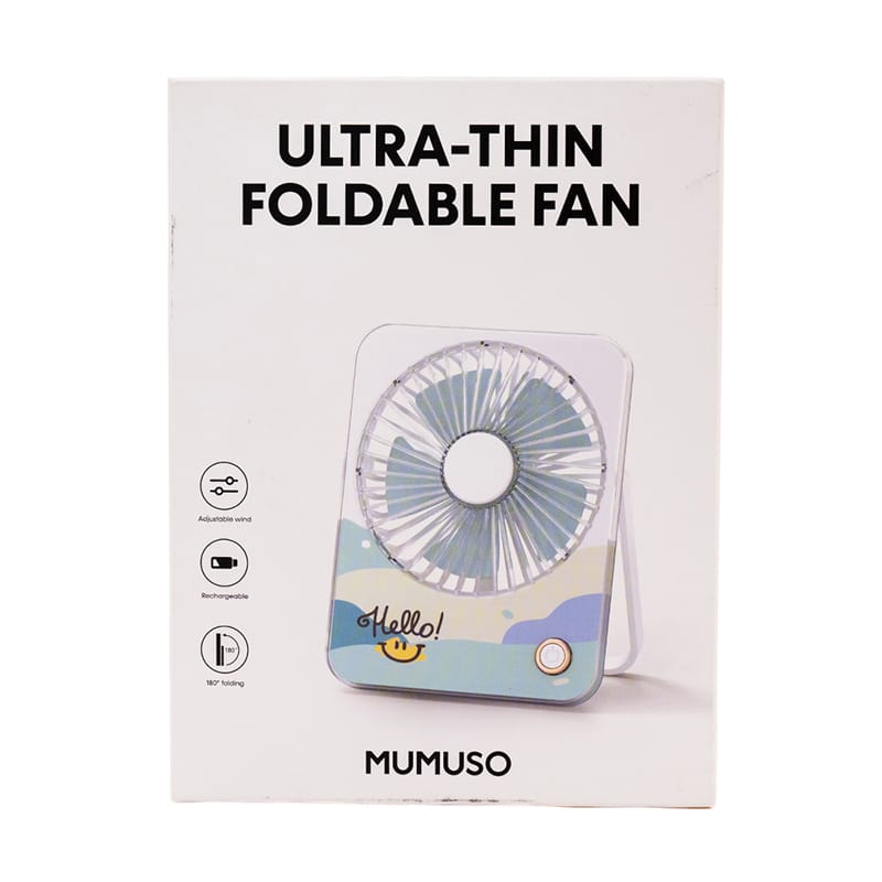 Picture of Ultra-Thin Foldable Fan-White