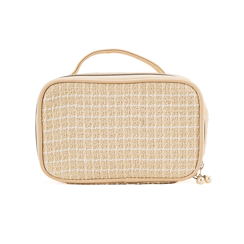 Picture of Portable Cosmetic Case (Jacquard Weave/Apricot)