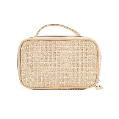 Picture of Portable Cosmetic Case (Jacquard Weave/Apricot)