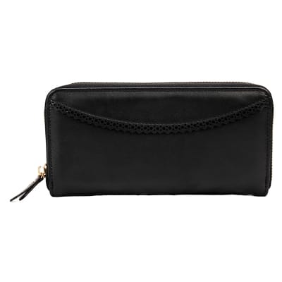 Picture of Long Zippered Wallet with Lace (Black)