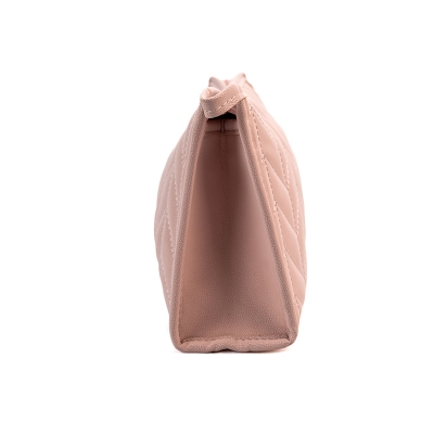 Picture of Herringbone Trapezoid Cosmetic Bag-Pink
