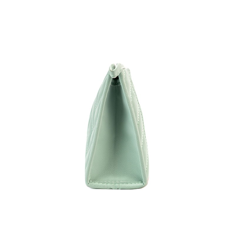 Picture of Herringbone Trapezoid Cosmetic Bag-Green