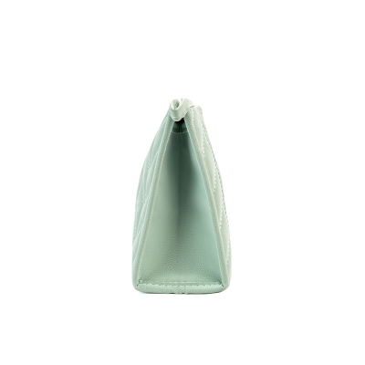 Picture of Herringbone Trapezoid Cosmetic Bag-Green