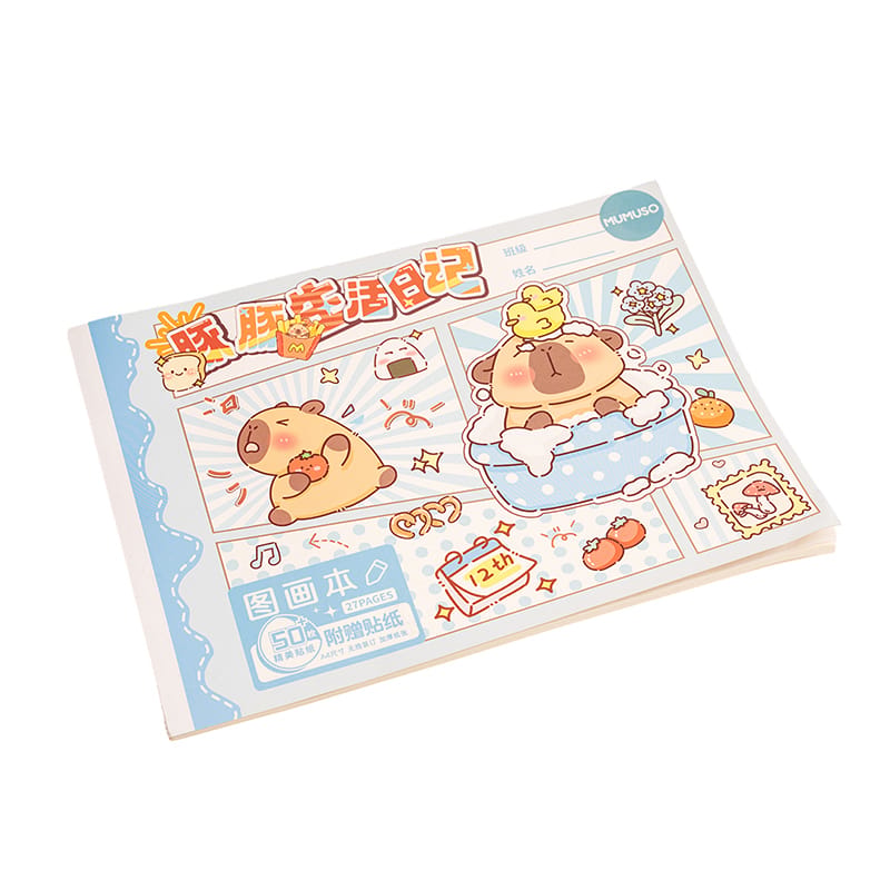 Picture of A4 Drawing Book (Capybara's Diary)