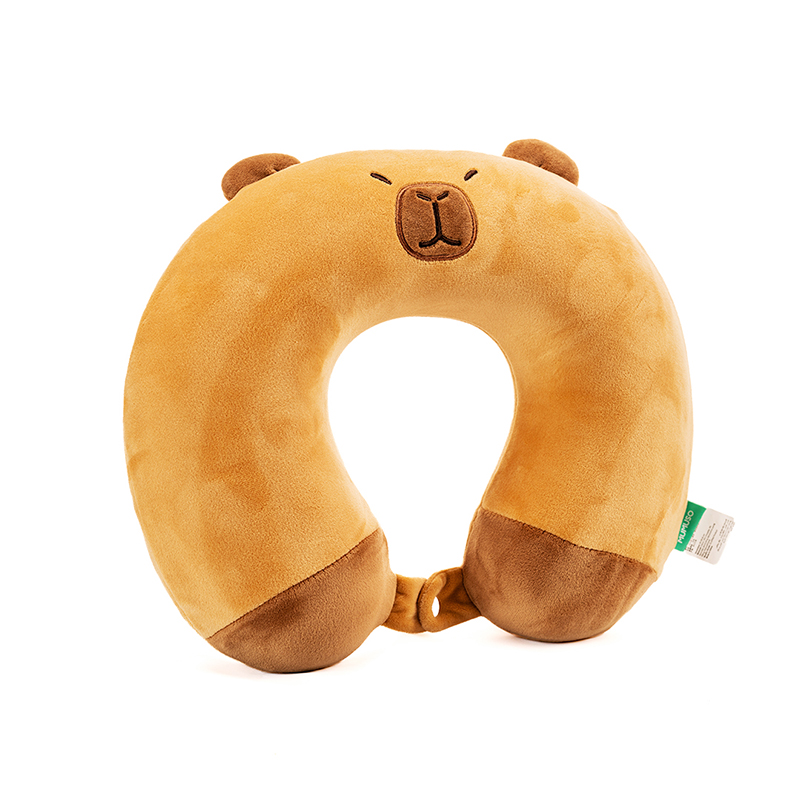Picture of Cute Capybara Memory Foam U-Shaped Neck Pillow