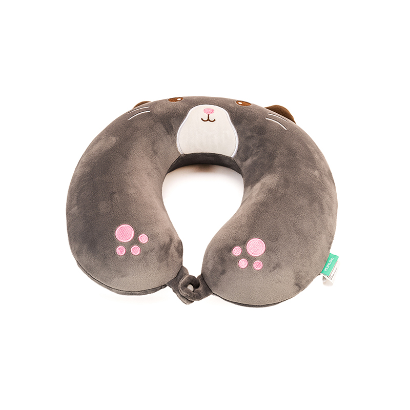 Picture of Memory Foam U-Shaped Neck Pillow (Grey Cat)