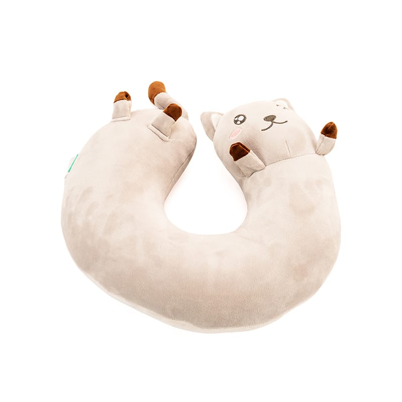 Picture of Particles U-Shaped Neck Pillow (Grey Cat)