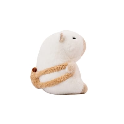 Picture of MUMUSO Bangladesh 23 cm Plush Toy (White Capybara with Brown Backpack)