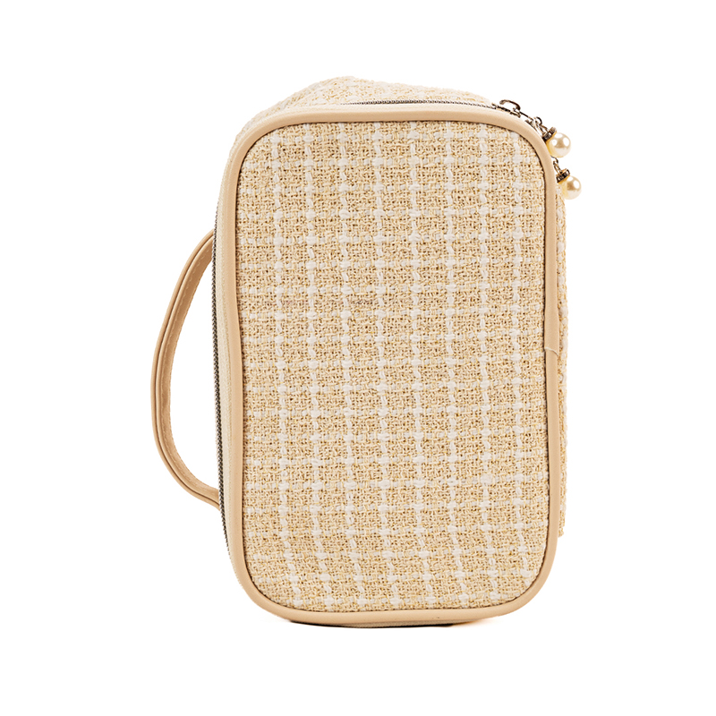 Picture of Portable Cosmetic Case (Jacquard Weave/Apricot)