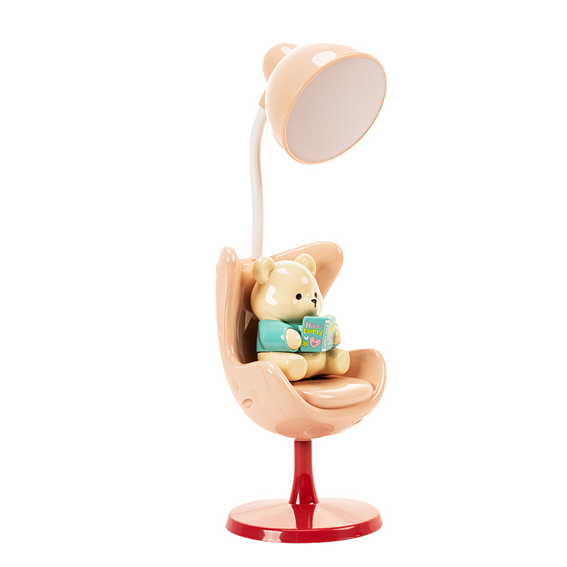 Picture of Studious Bear Desk Lamp (Pink)