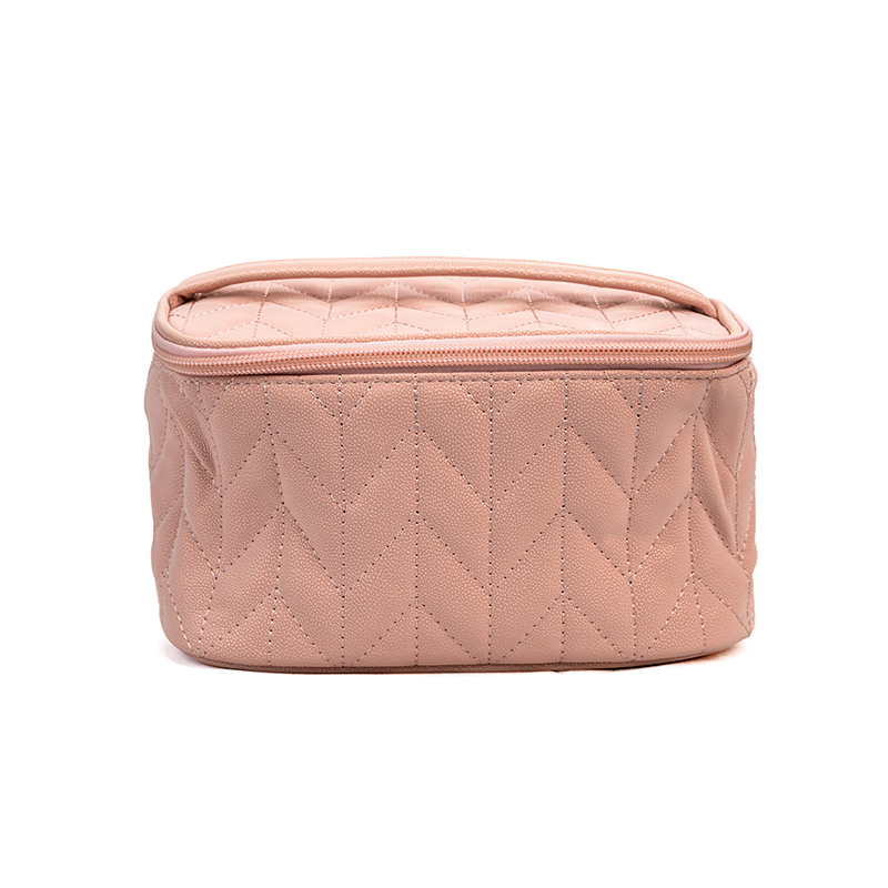 Picture of Herringbone Cosmetic Case-Pink