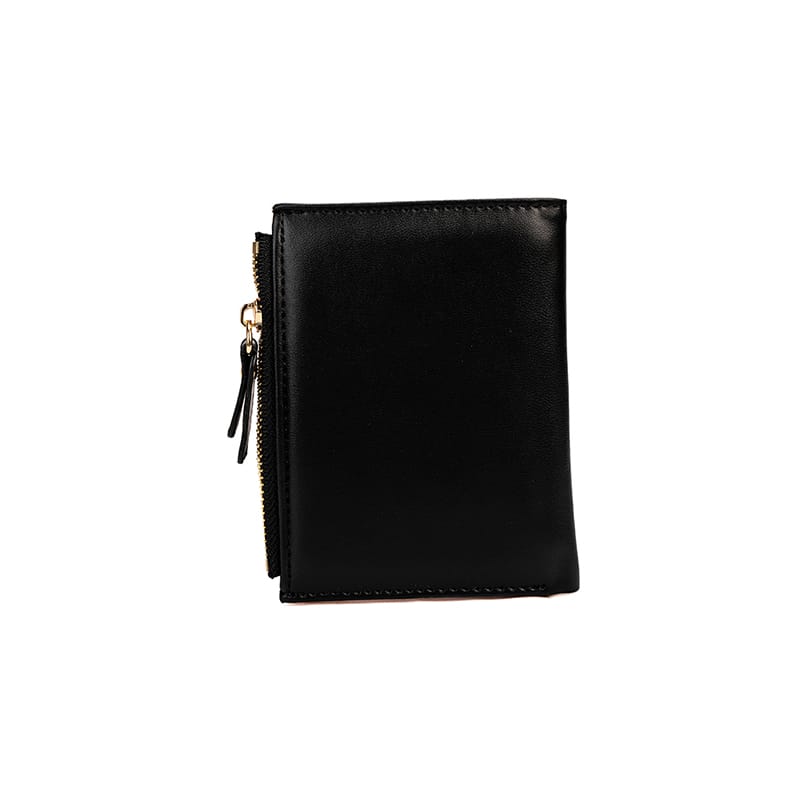 Picture of Short Denim Bifold Wallet (Black)