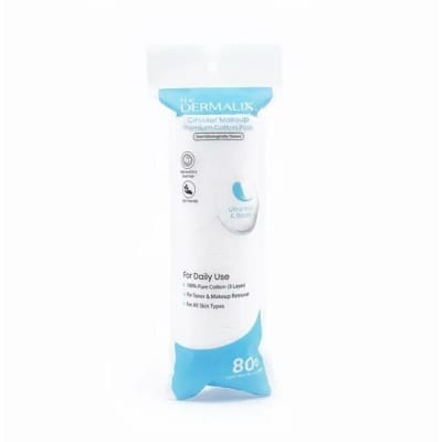 Picture of The Dermalix Premium Cotton Pads 80Pcs-White