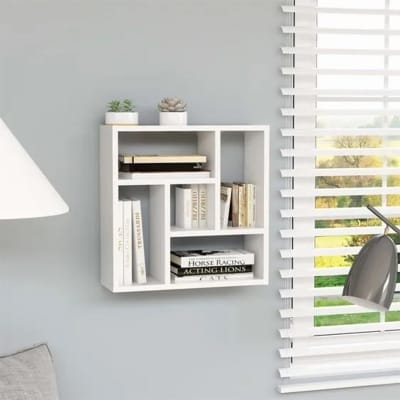 Picture of Modern Wall Decor Shelf – 2 × 2 Feet-White