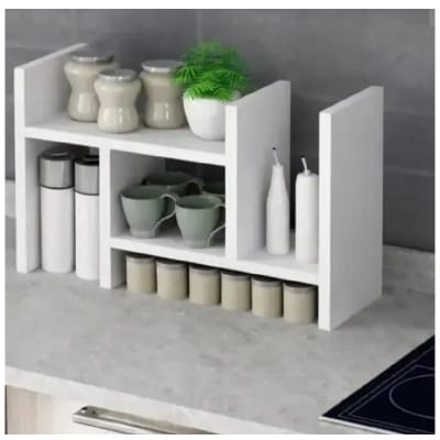 Picture of Modern Kitchen Counter Organizer – 22 × 18 × 6 Inches-White
